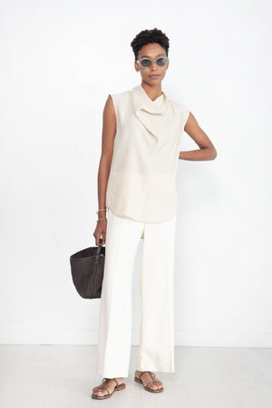 Totême - Clean Wide Trousers, Macadamia