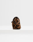 Mini T-Lock Pony Hair Clutch, Leopard
