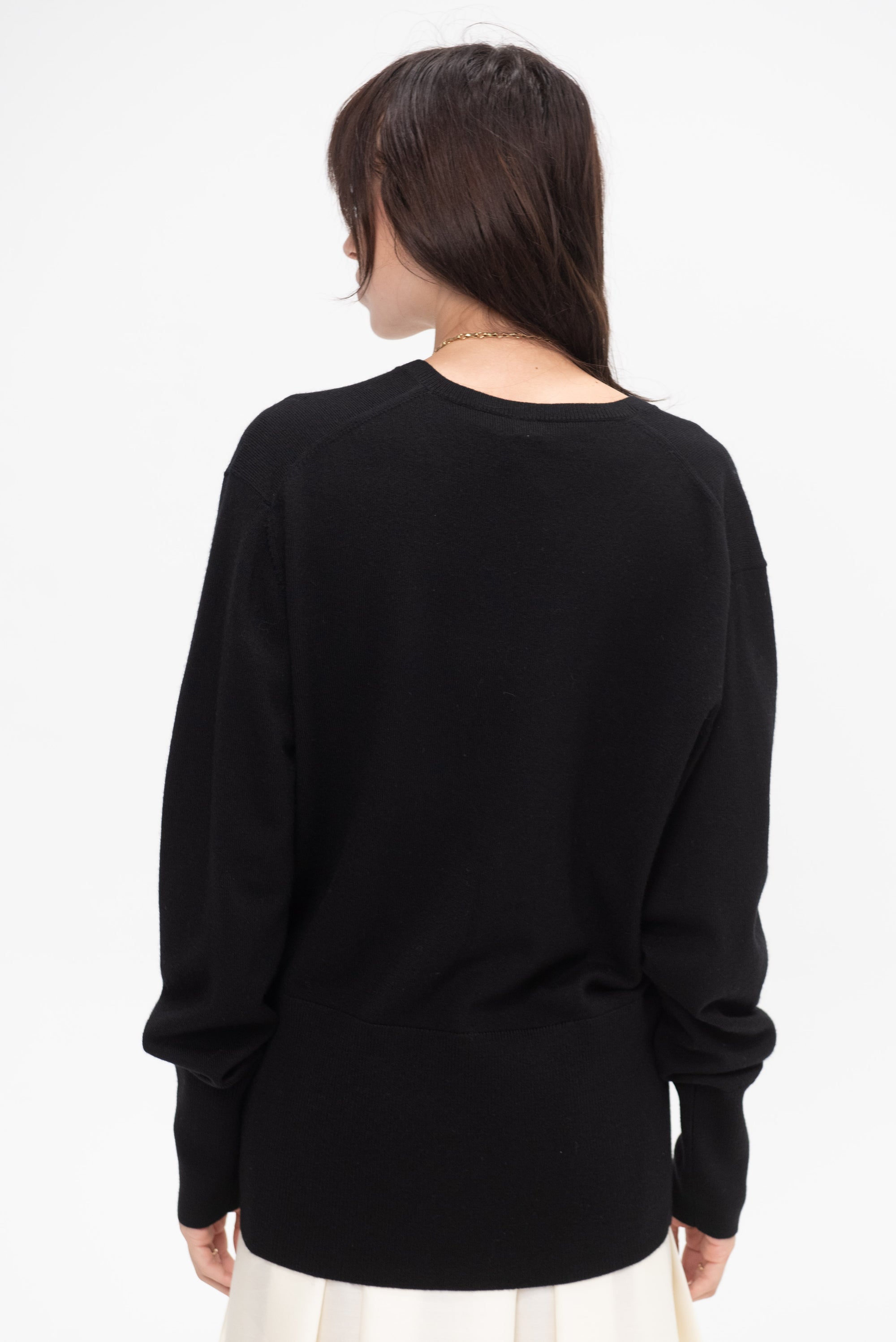TOTEME - Deep Vneck Knit, Black