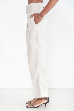 Totême - Double-Pleated Trousers, Ecru