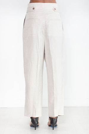 Totême - Double-Pleated Trousers, Ecru