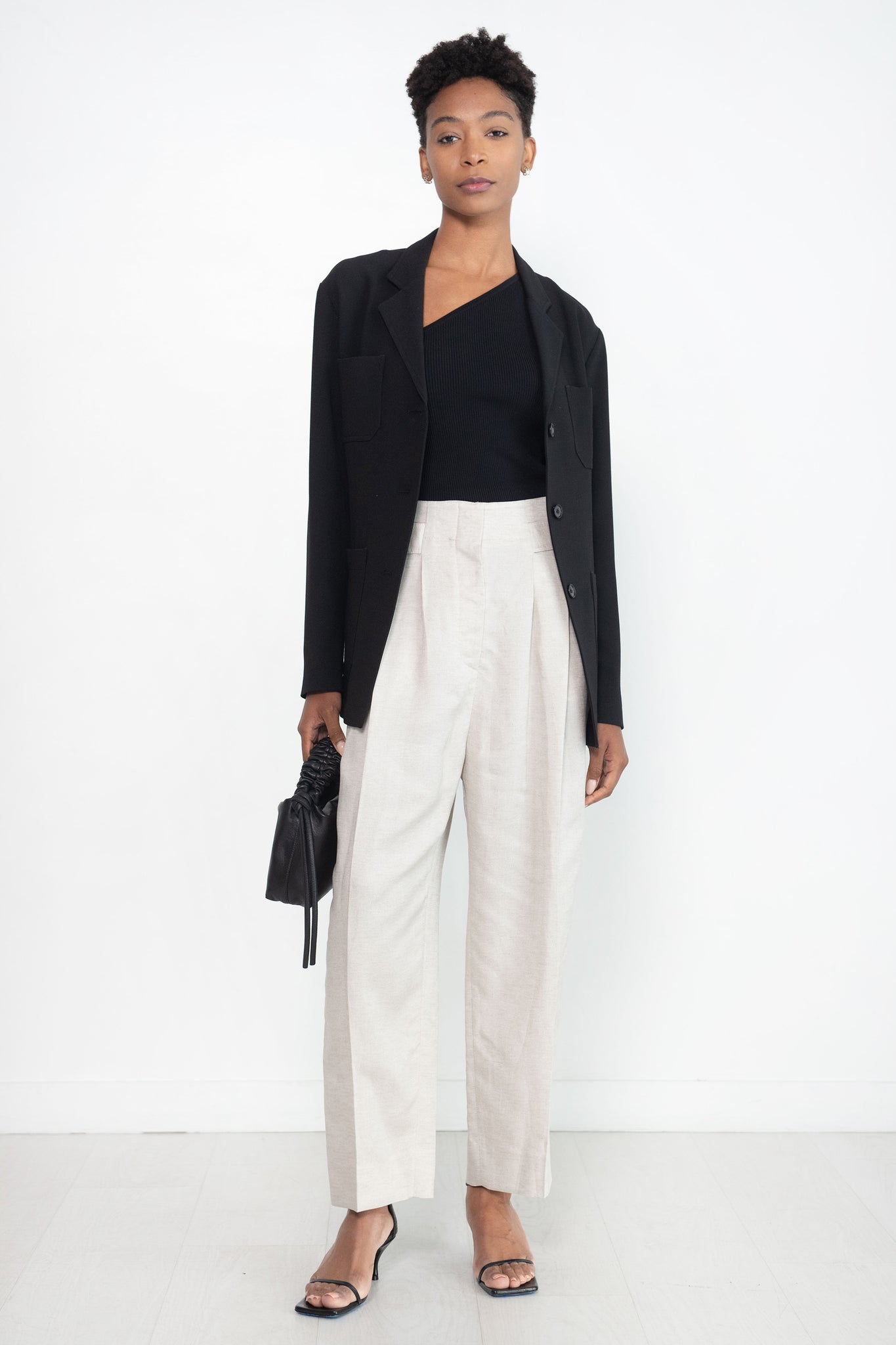 Totême - Double-Pleated Trousers, Ecru