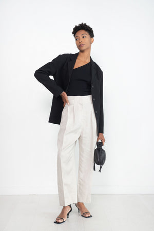 Totême - Double-Pleated Trousers, Ecru