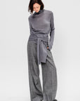 Double-sleeve Turtleneck, Mid-Grey
