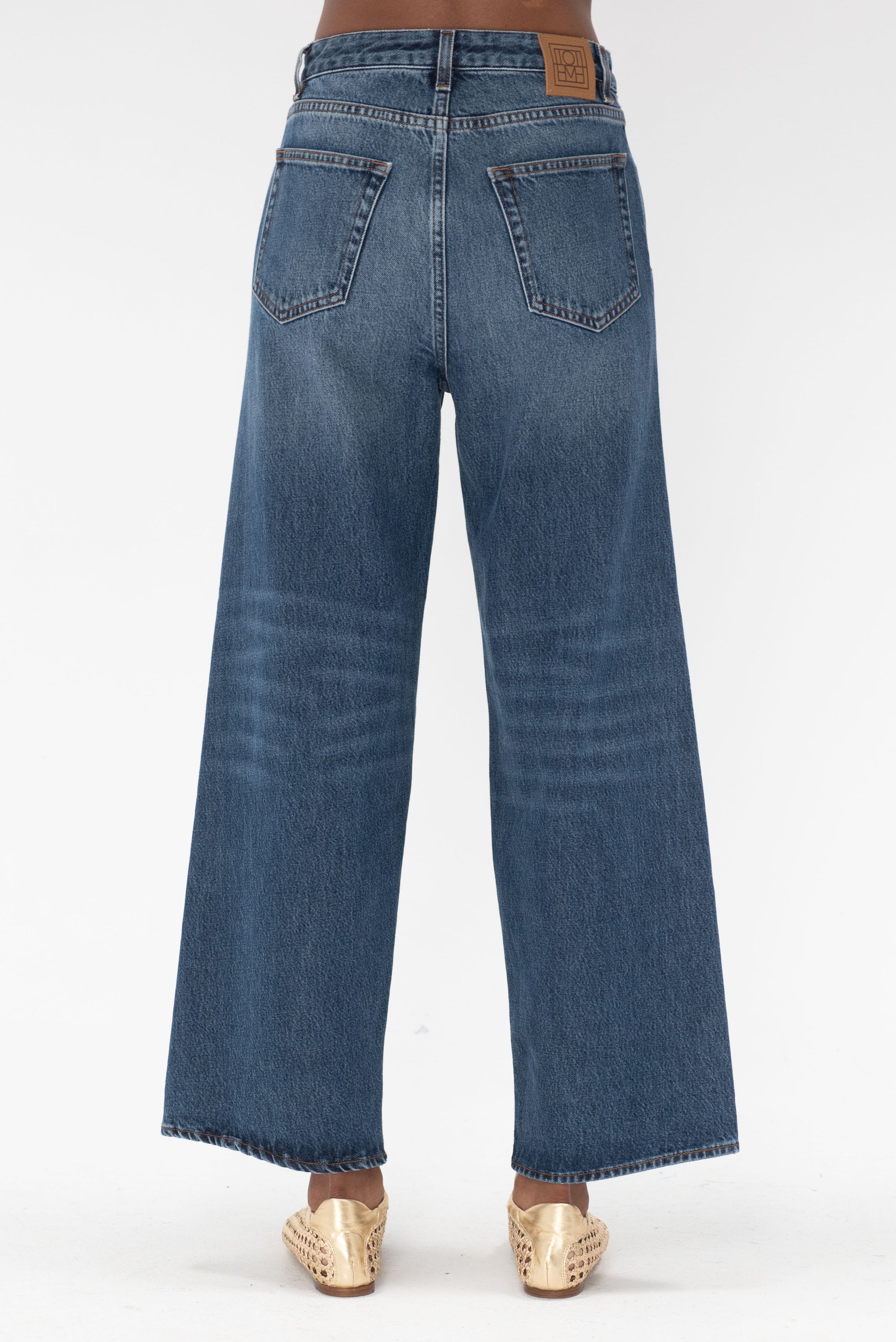 TOTEME - Flare Fit Denim, Washed Blue