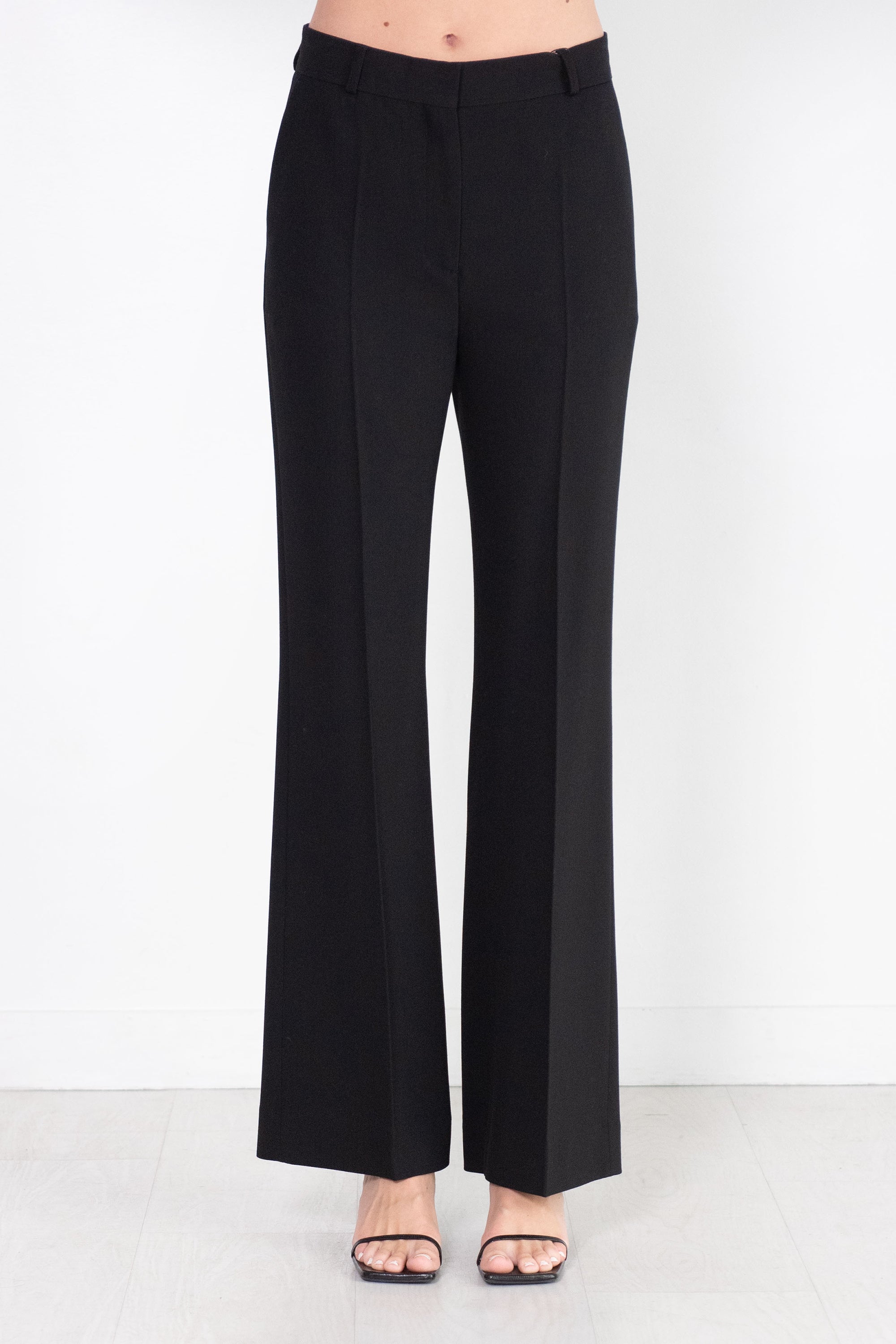 Toteme Flared Evening Trousers, Black – Kick Pleat