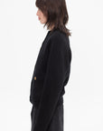 TOTEME - Hammered Button Cardigan, Black