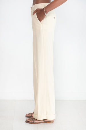 Totême - Herringbone Suit Trouser, Bleached Sand
