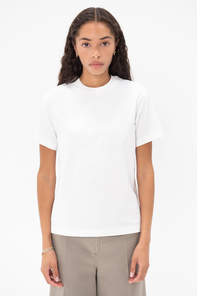 【美品】  TOTEME / トーテム | COLLARLESS COTTON-TWILL SHIRT コットン カラーレス シャツ | 32 | ホワイト | レディース TOTEME - 【美品】 TOTEME / トーテム | COLLARLESS COTTON-TWILL