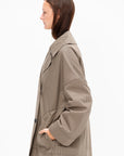Oversized Herringbone Jacket, Beige & Black