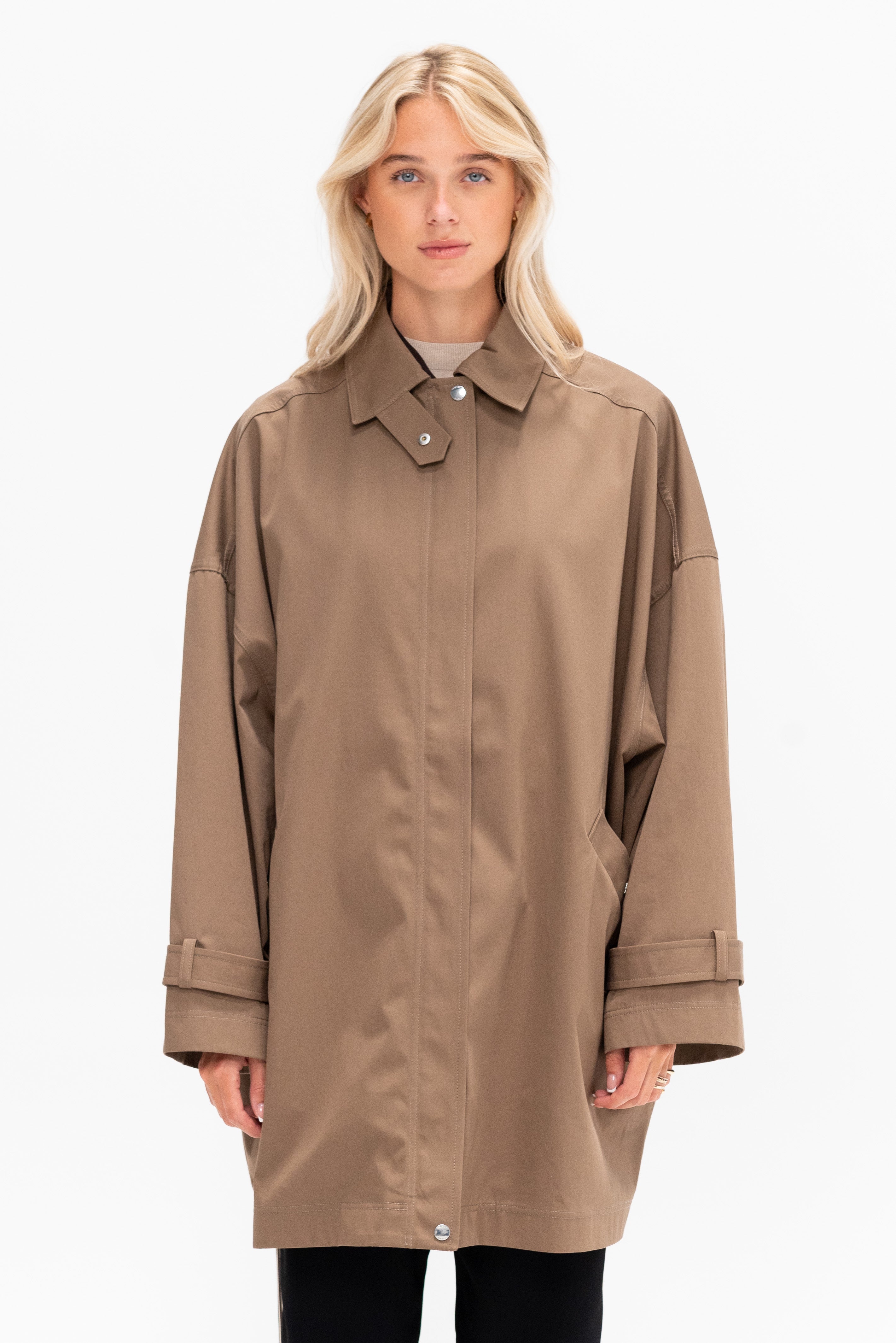 ジャケット Toteme Oversize organic cotton trench coat Toteme Oversized Trench Jacket, Hazel – Kick Pleat
