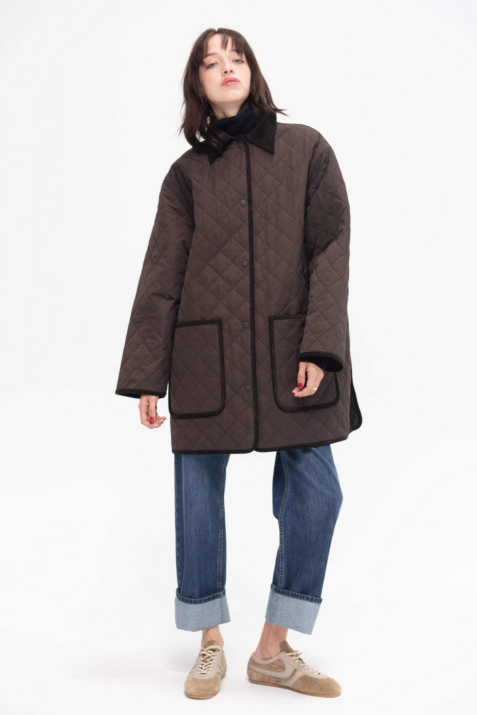TOTEME - Quilted Barn Jacket, Espresso