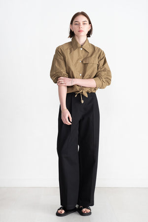 TOTEME - Relaxed Twill Trousers, Black