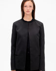Satin Dinner Jacket, Black