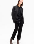 Satin Dinner Jacket, Black