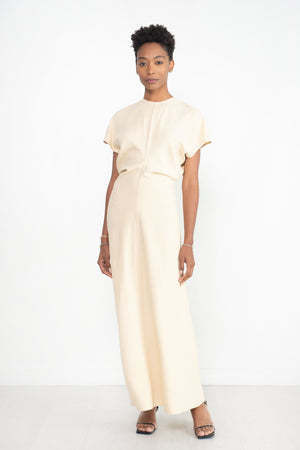 Totême - Slouch Waist Dress, Bleached Sand