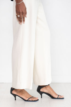 Totême - The Strappy Sandal, Black Lizard