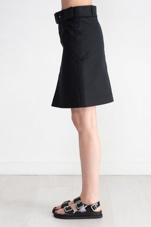 TOTEME - Cotton Trench Skirt, Black