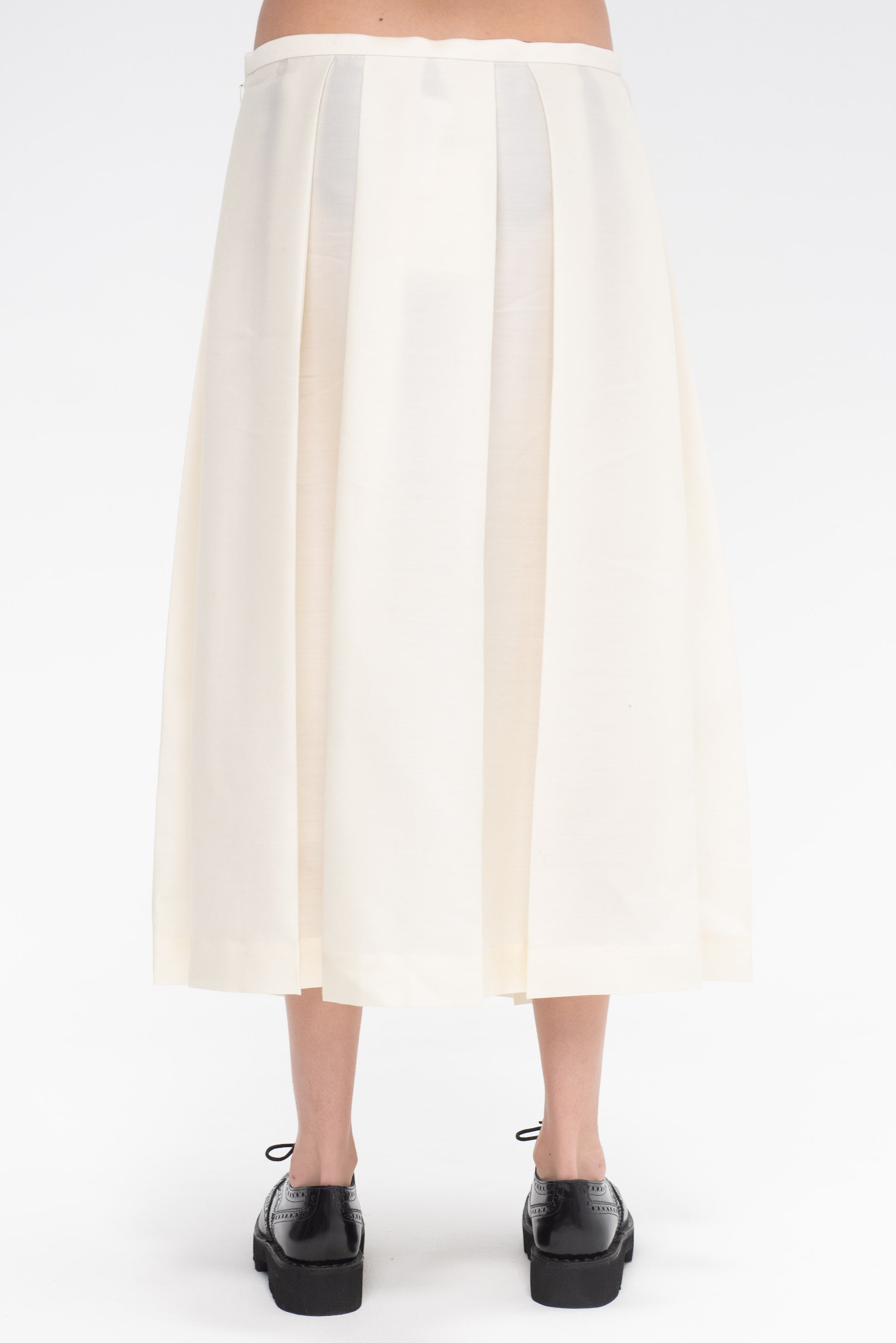 TOTEME - Wool Silk Twinflower Skirt, Macadamia