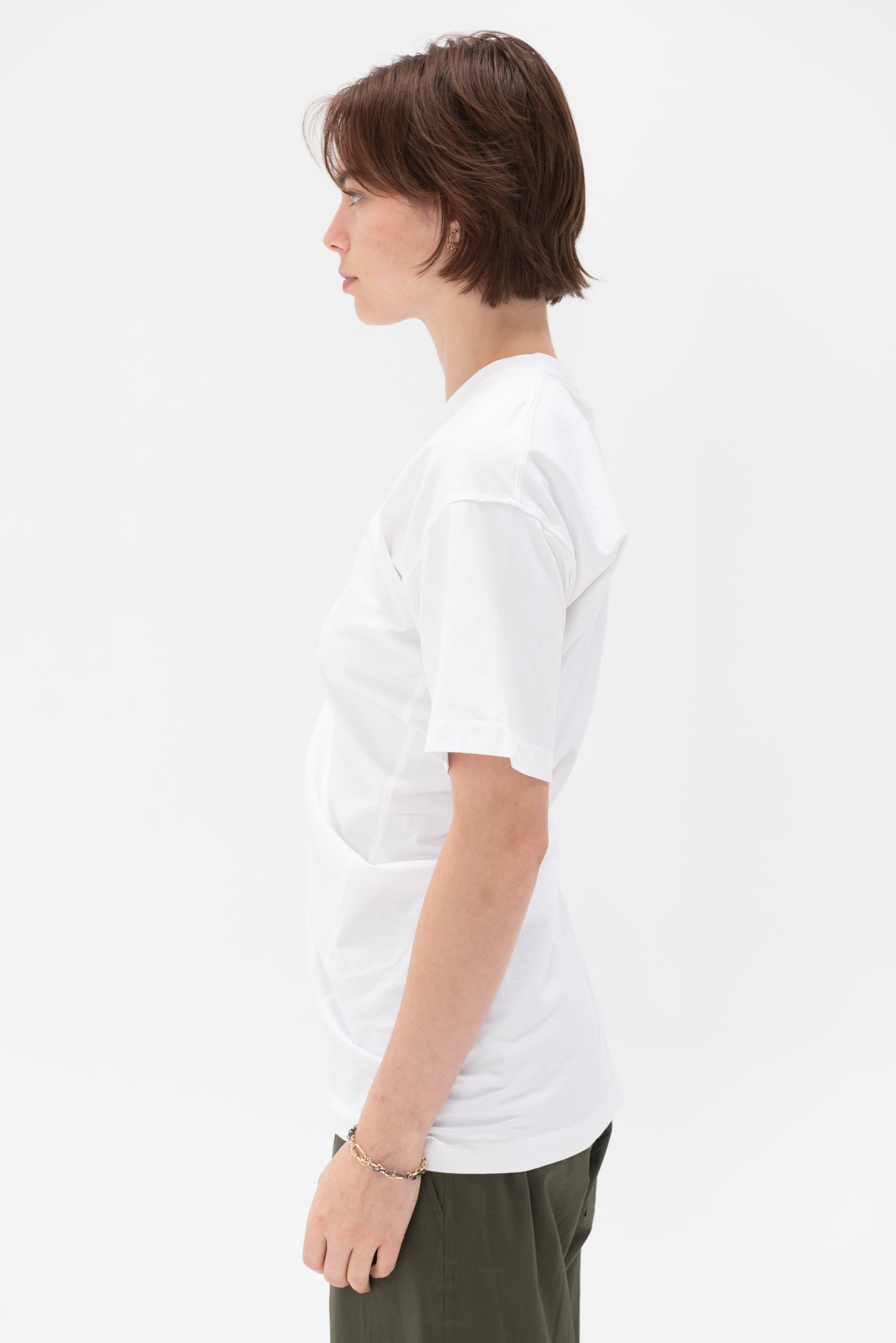 TOTEME - Twisted Jersey Tee, Off-White