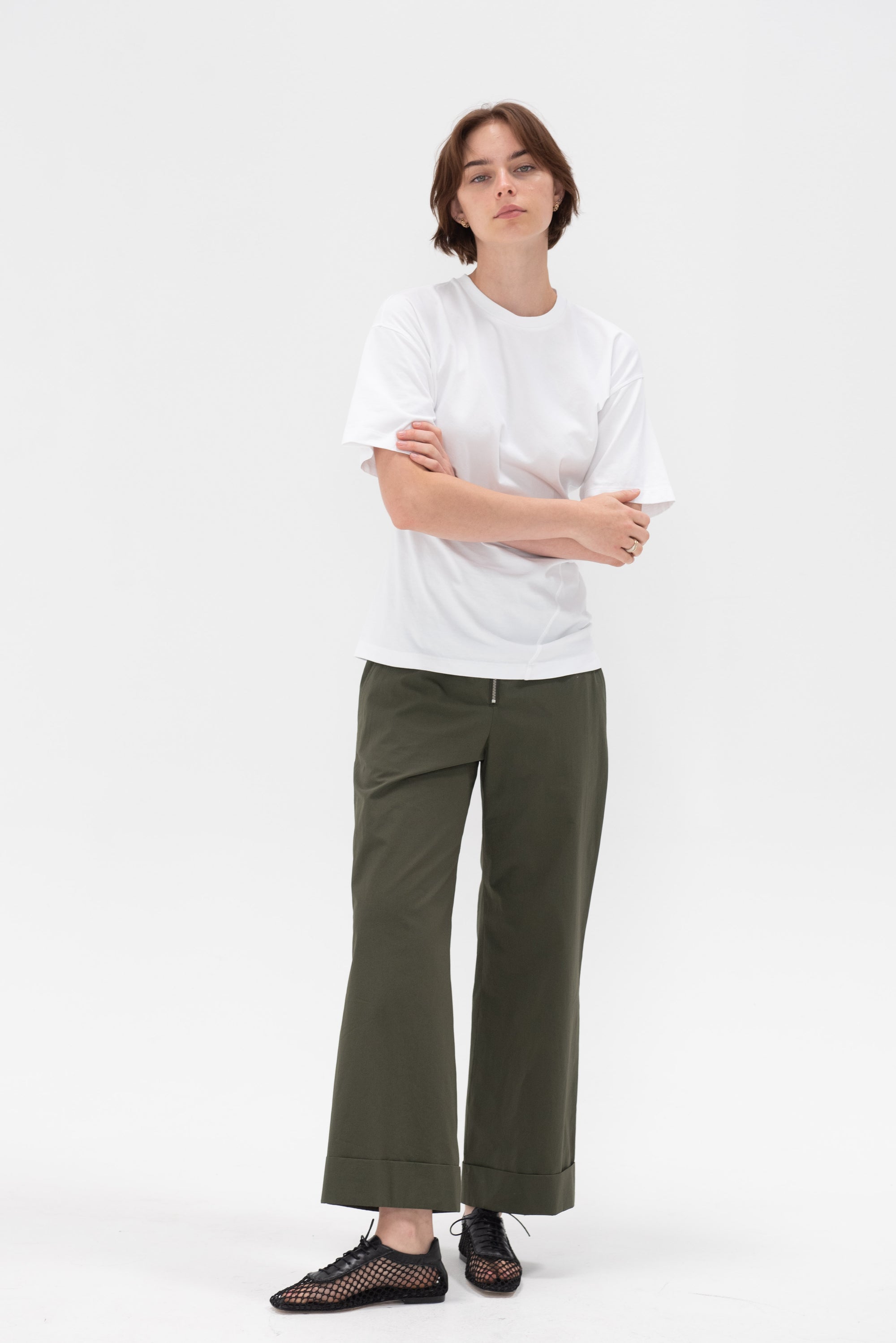 TOTEME - Twisted Jersey Tee, Off-White