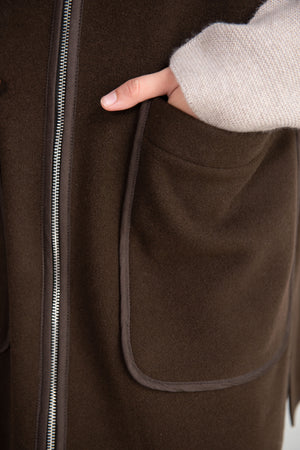 TOTEME - Felted Wool Vest, Chocolate