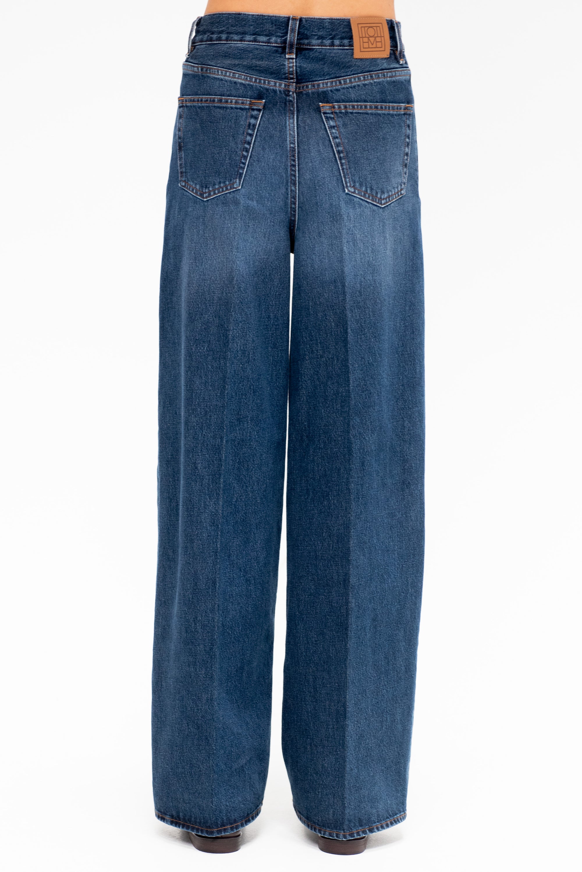 Wide Leg Denim, Dark Blue