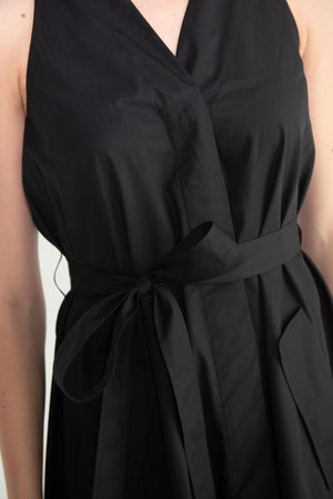 Veronique Leroy - Sleeveless Cotton Dress, Black