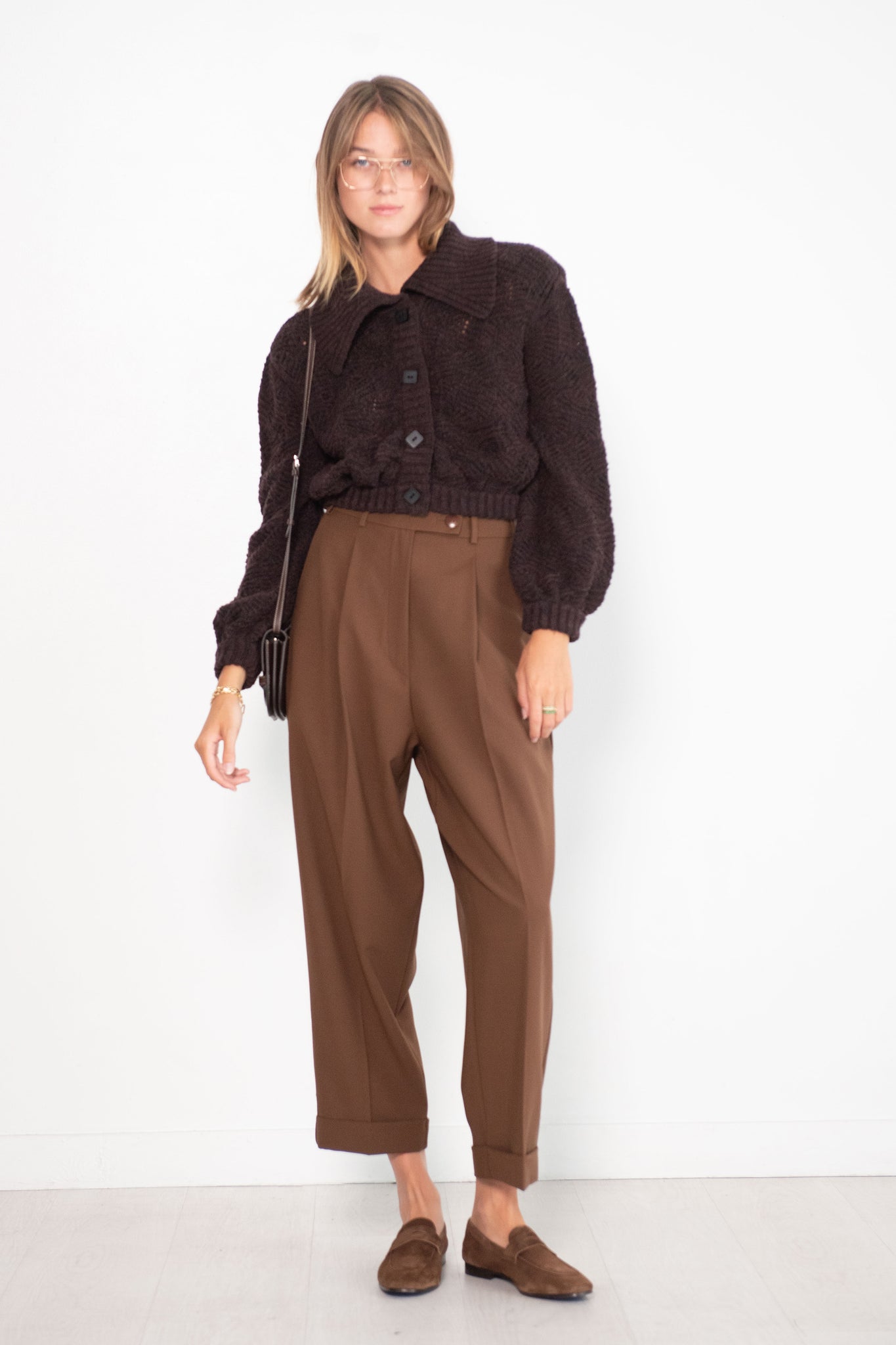 Veronique Leroy - Cardigan, Chocolate