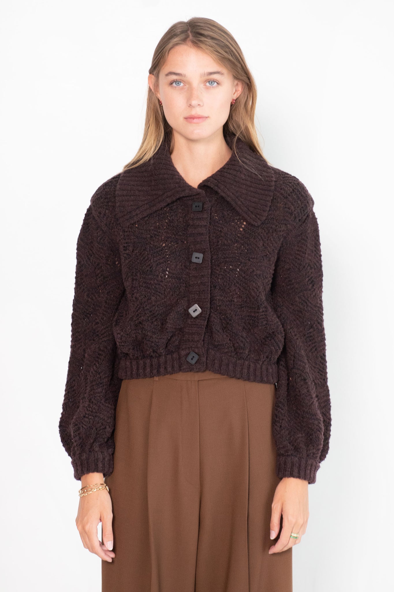 Veronique Leroy - Cardigan, Chocolate