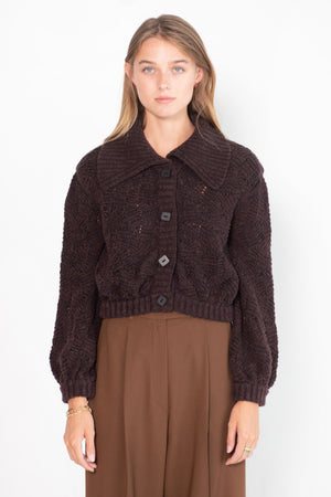 Veronique Leroy - Cardigan, Chocolate