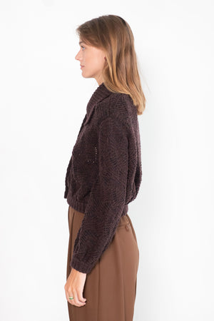 Veronique Leroy - Cardigan, Chocolate