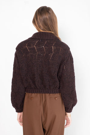 Veronique Leroy - Cardigan, Chocolate