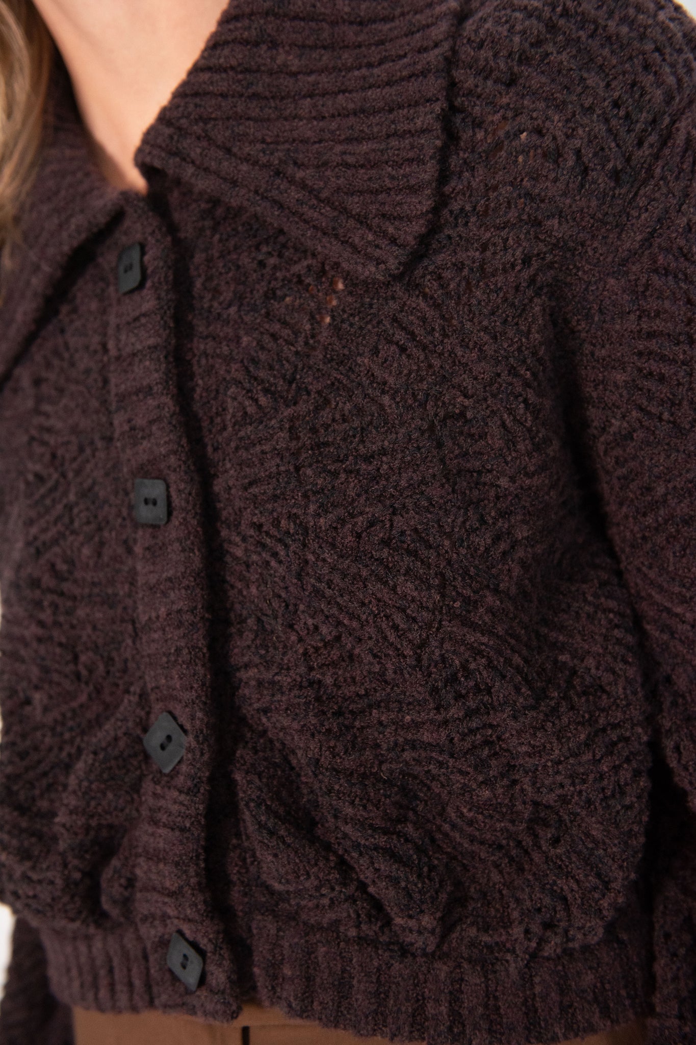 Veronique Leroy - Cardigan, Chocolate