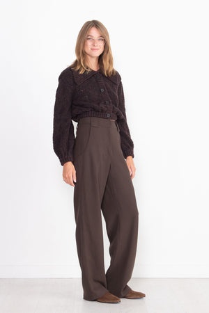 Veronique Leroy - Trouser, Chocolate