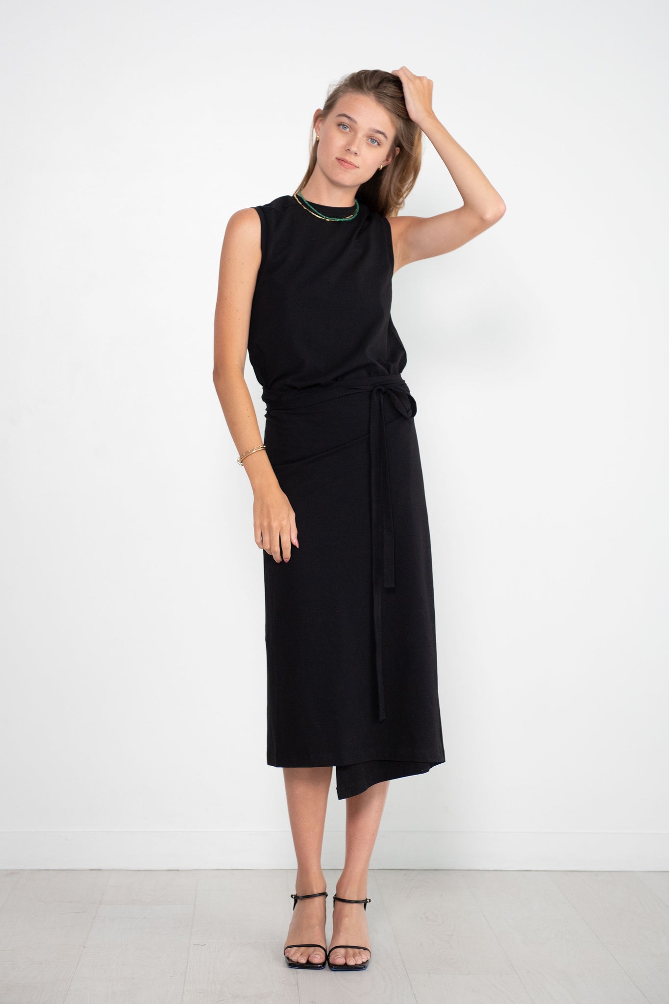 Proenza Schouler White Label - T-Shirt Wrap Dress, Black