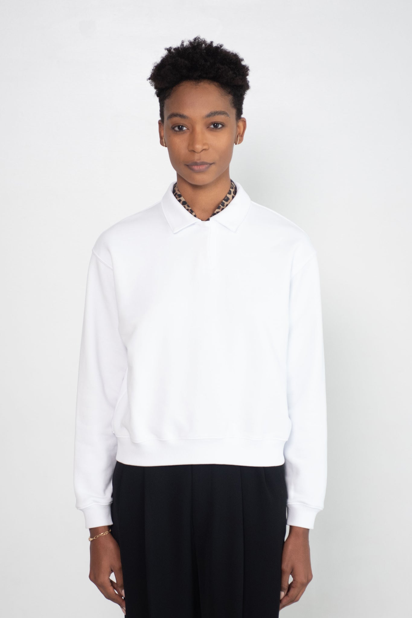 WJ MARTIN - Rachael Polo Sweater, White