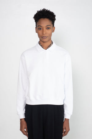 WJ MARTIN - Rachael Polo Sweater, White