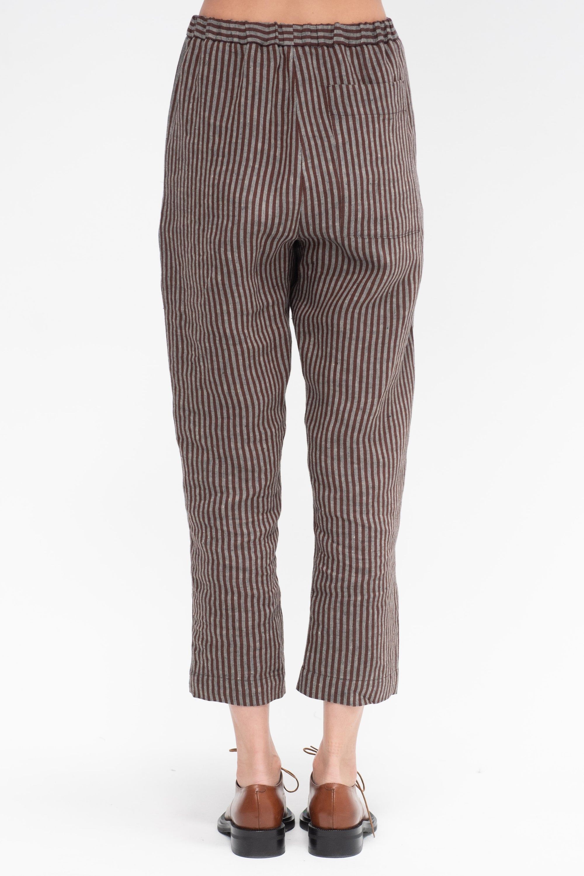 Lyla Pants, Brown Stripe