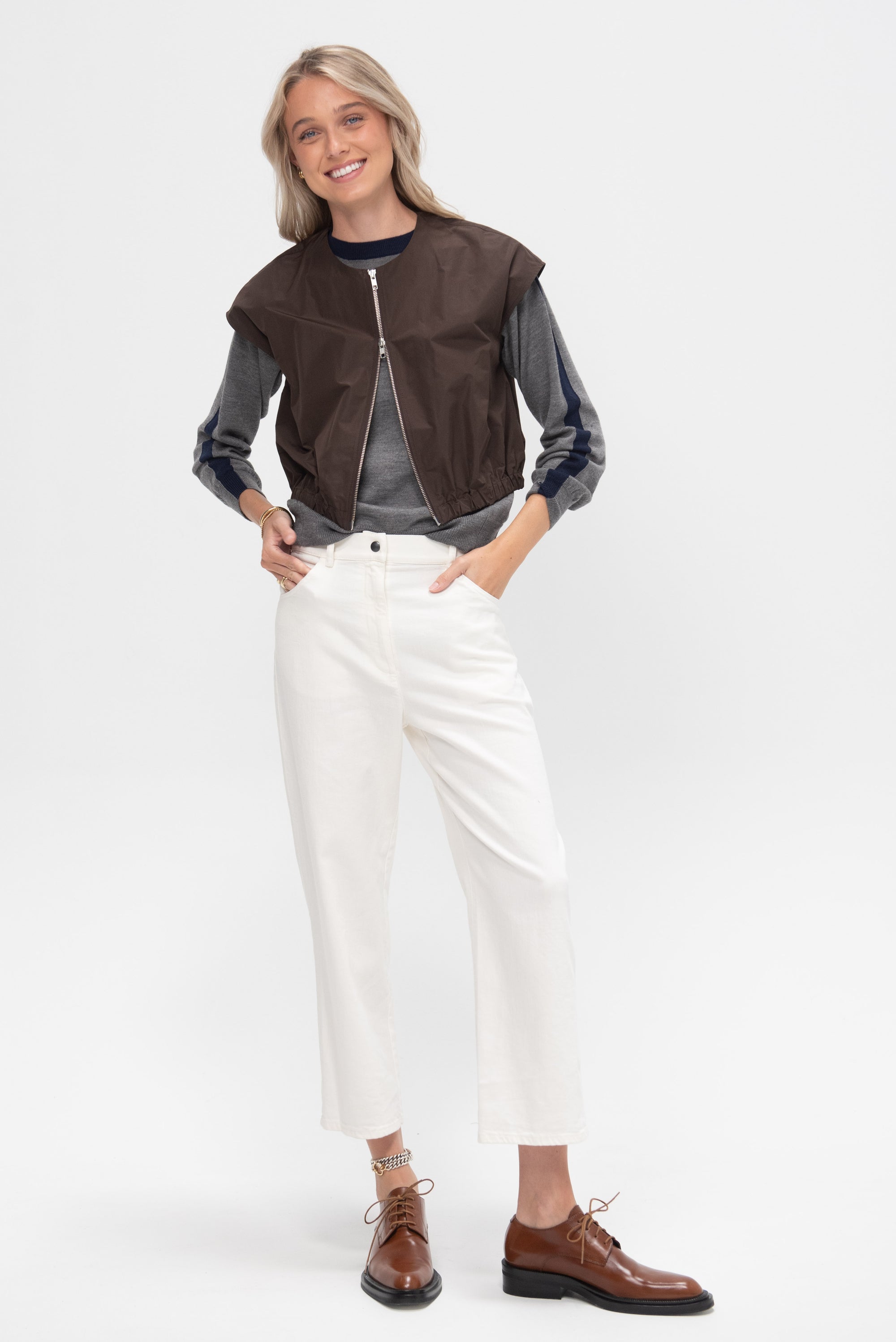 WJ MARTIN - Roberta Pants, Cream