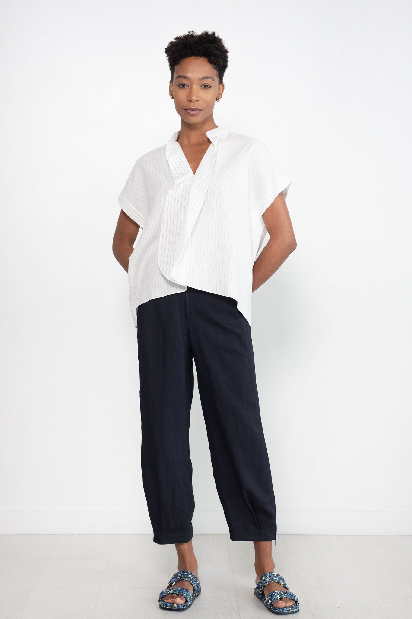 Zero + Maria Cornejo - Fina Gaban Shirt, White