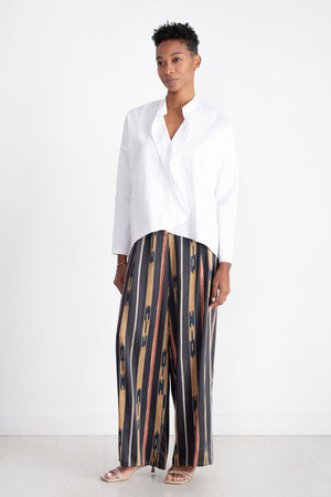 Zero + Maria Cornejo - Long-Sleeved Fin Gaban Shirt, White Pepper
