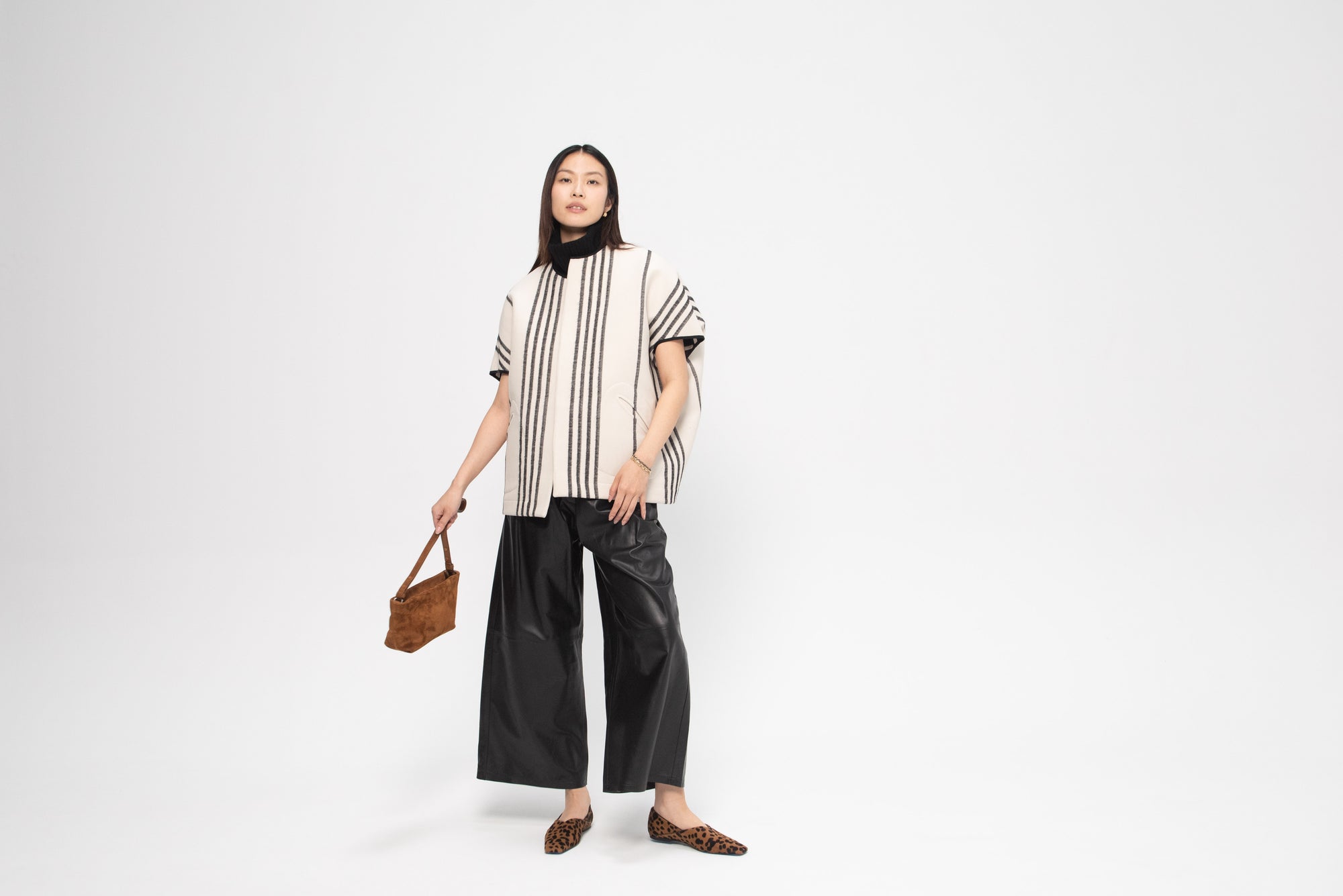 ZERO + MARIA CORNEJO - Koya Shrug, Canvas &amp; Black