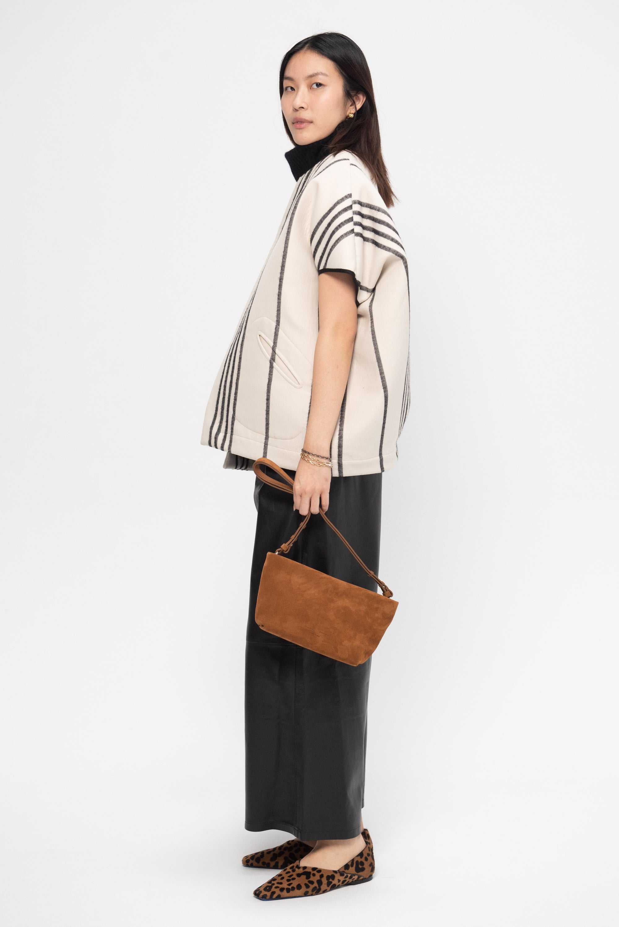 ZERO + MARIA CORNEJO - Koya Shrug, Canvas &amp; Black