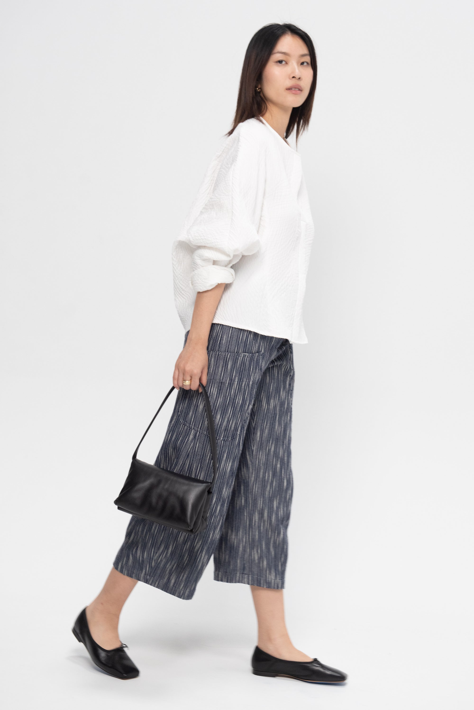 ZERO + MARIA CORNEJO - Long Sleeve Akeo Shirt, White