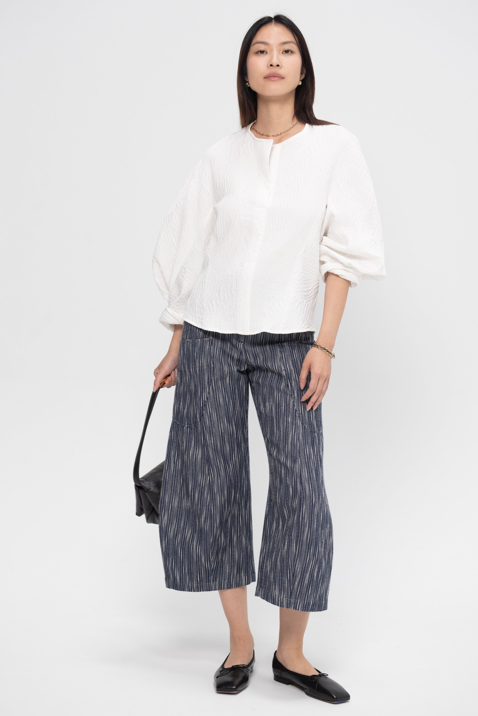 ZERO + MARIA CORNEJO - Long Sleeve Akeo Shirt, White