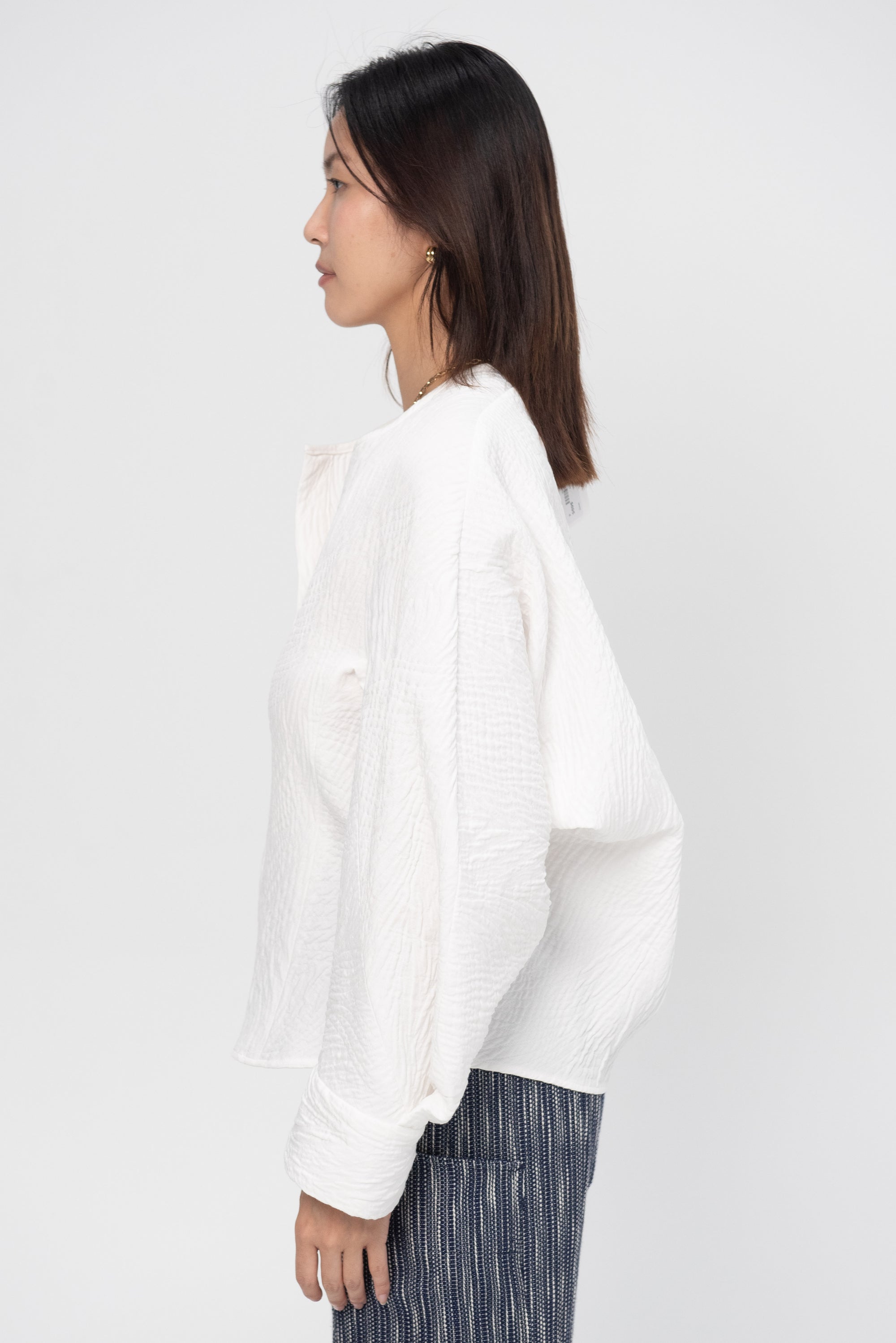 ZERO + MARIA CORNEJO - Long Sleeve Akeo Shirt, White