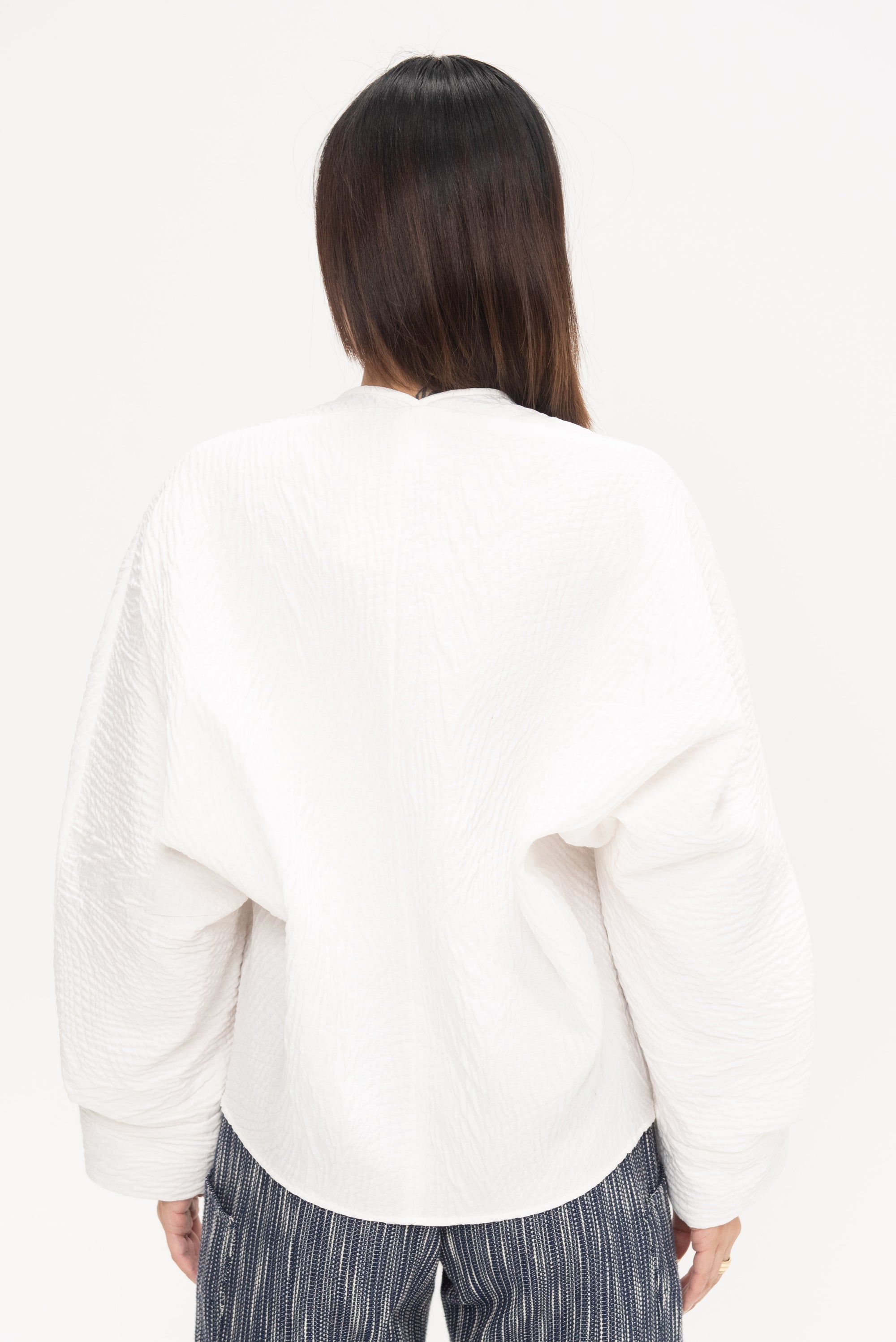 ZERO + MARIA CORNEJO - Long Sleeve Akeo Shirt, White