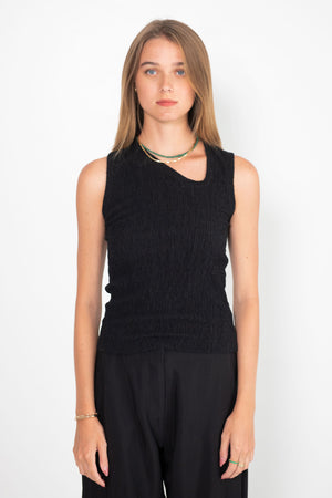 Zero + Maria Cornejo - Off Kilter Tank, Black