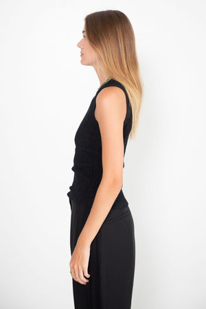 Zero + Maria Cornejo - Off Kilter Tank, Black